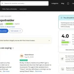Trustpilot profile for www.jackpotraider.com showing its TrustScore and review count